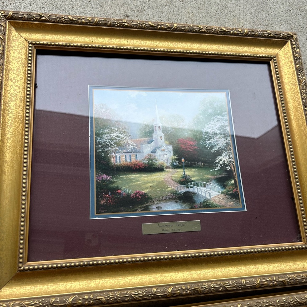 The Forest Chapel and Hometown Chapel by Thomas Kinkade